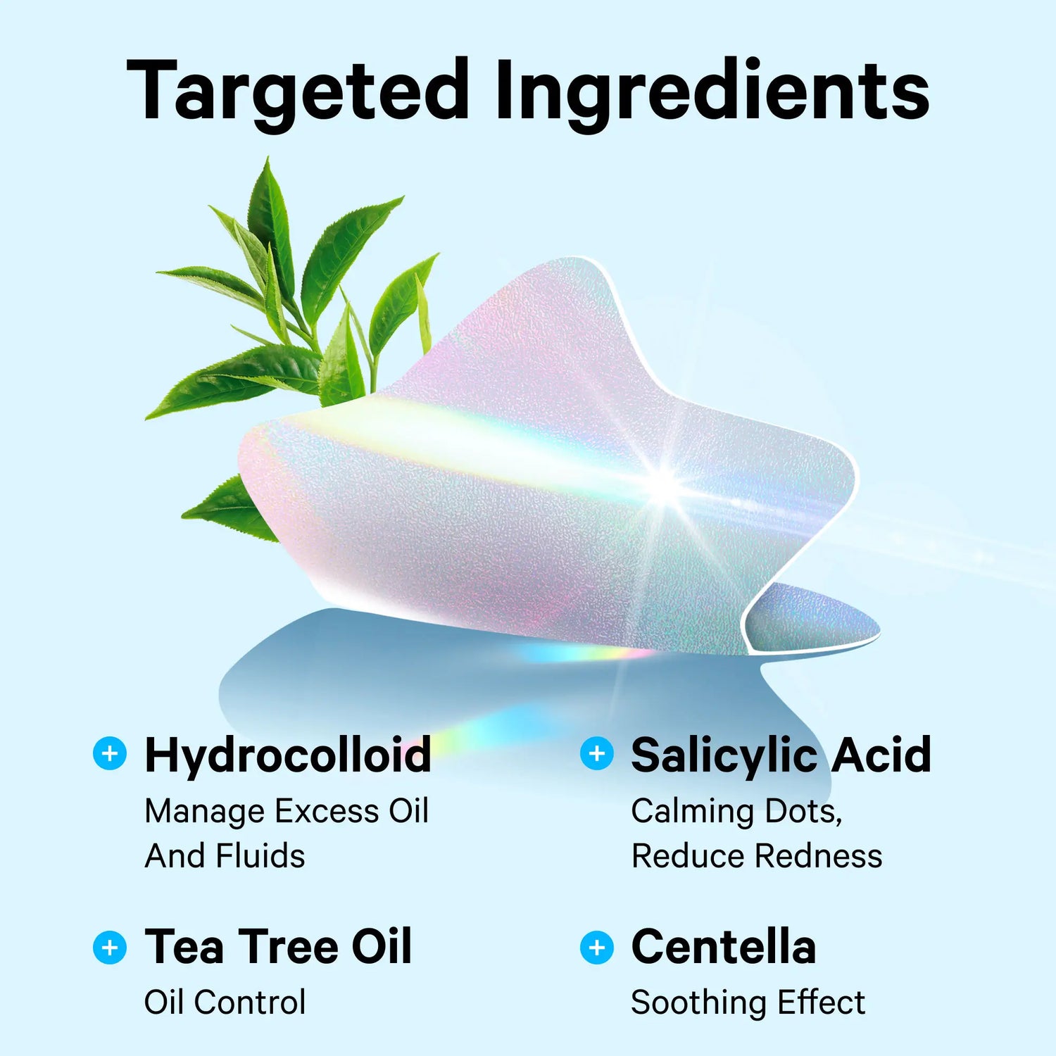 Cute+Hologram Hydrocolloid Pimple Patches--Single-Shape