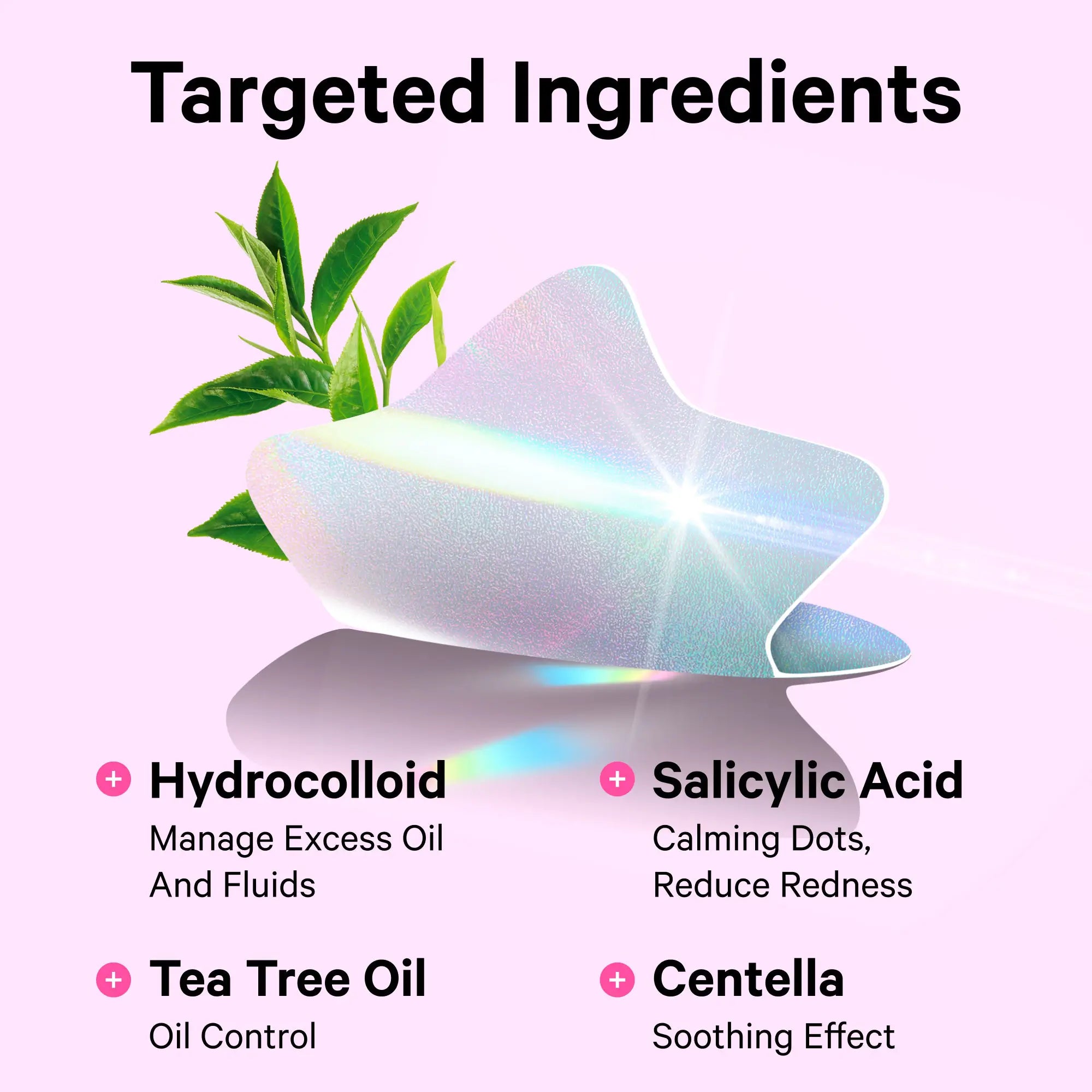 Cute+Hologram Hydrocolloid Pimple Patches--Triple-Shape