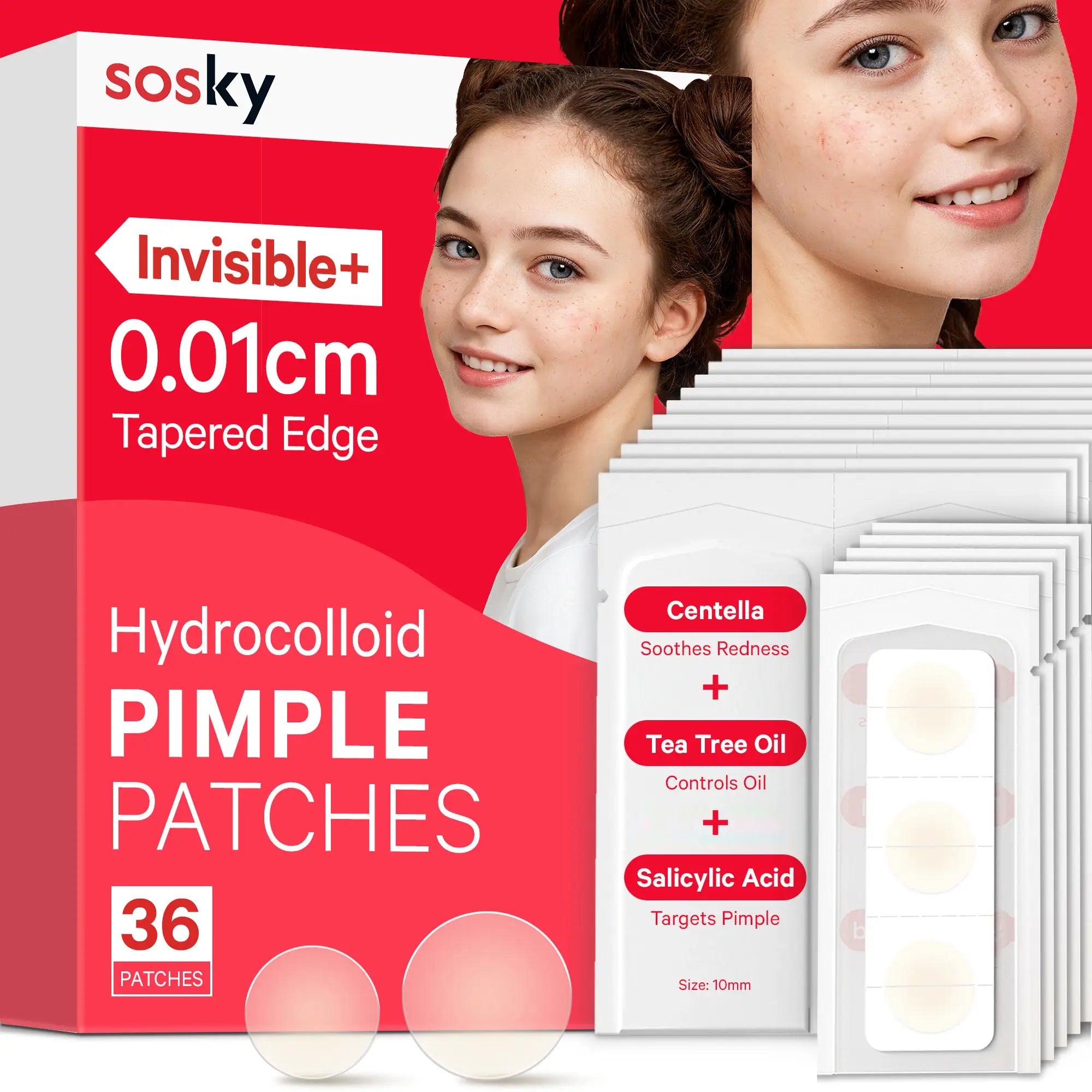 Hydrocolloid Invisible+ Pimple Patches